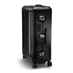 ZERO HALLIBURTON Pursuit - Valise Check in L aluminium noir mat 77 cm - 90 litres